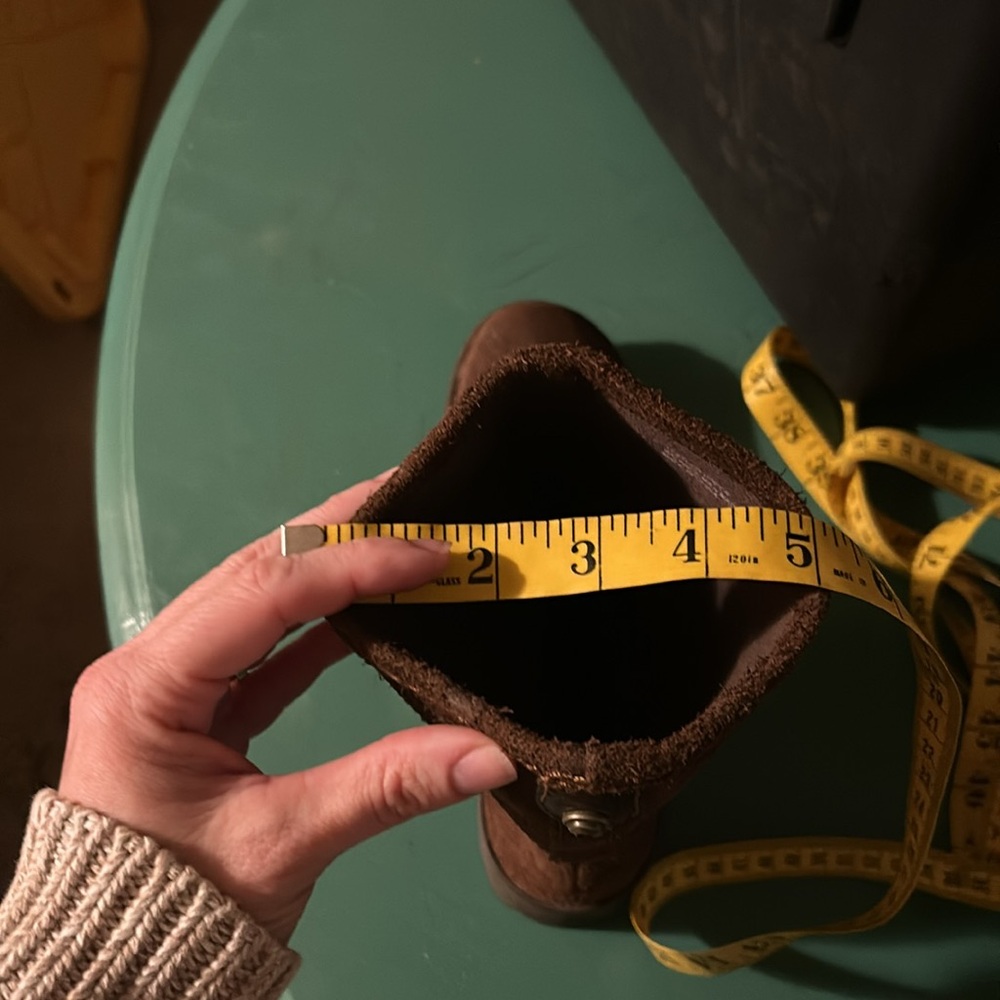 Brown Suede Women's Boots - Picture 9 of 10